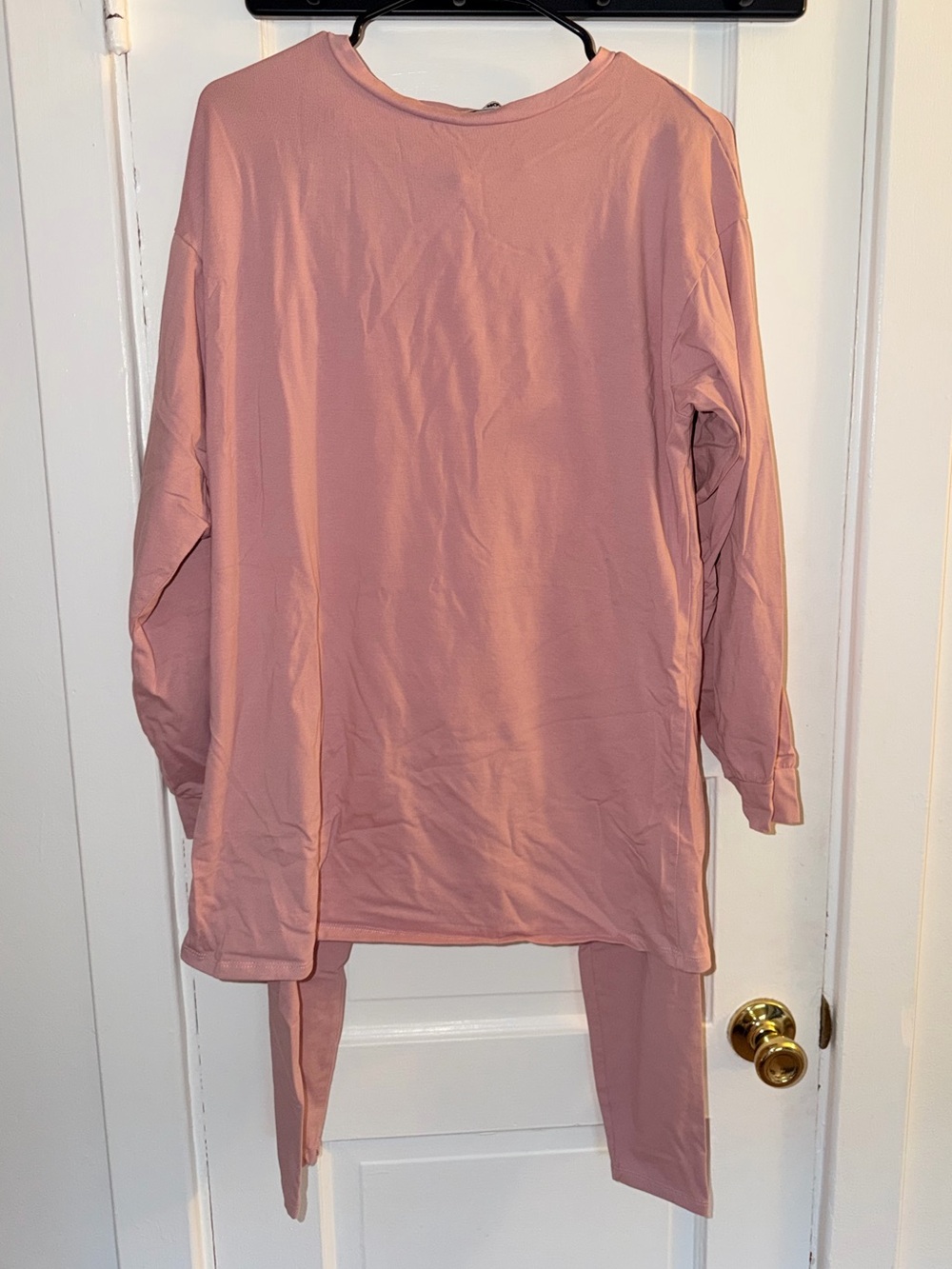 Fashion Nova Mauve Pink Long Sleeve Top & Leggings Set – Size Medium